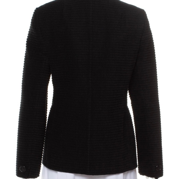 Akris Punto Stand Collar Ribbed Jacket Gray Size 8 - Picture 3 of 15